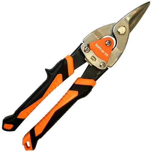 Ножницы по металлу 250 мм пряморежущие (хол. сталь до 1,2 мм нерж. сталь до 0,7 мм) Bohrer