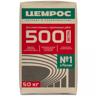  Цемент М 500 Цемрос 50 кг