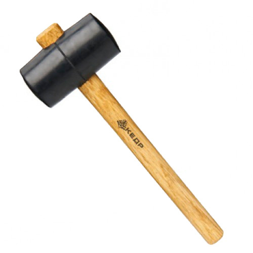 Киянка резиновая 65 мм / 680 г деревянная ручка