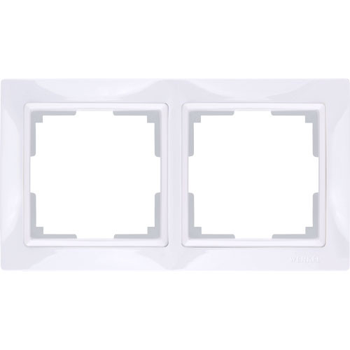 Рамка двойная Werkel Basic белая