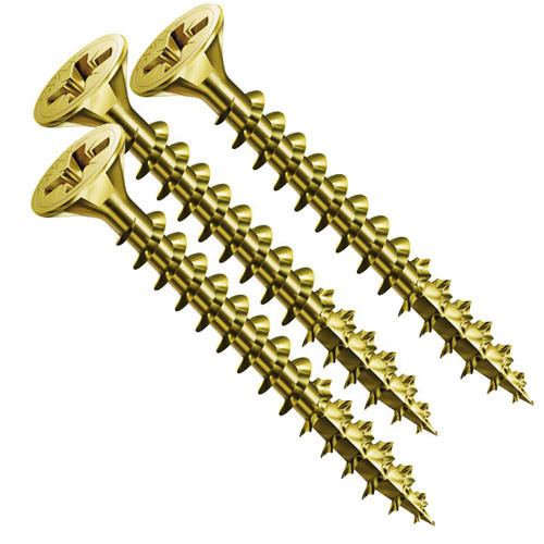 Саморезы по дереву 3.5*16 желтый цинк (500 шт.)