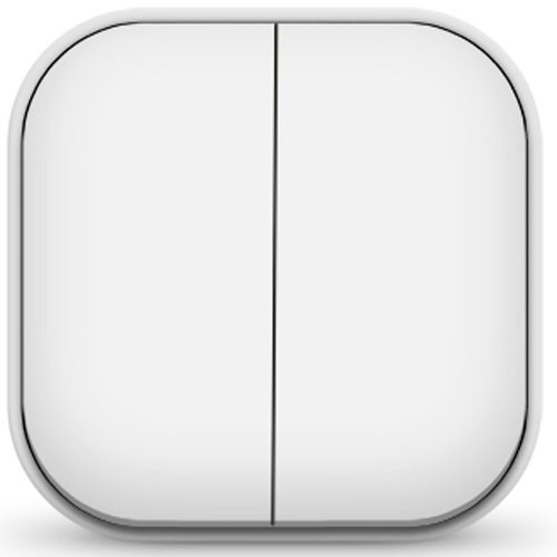 Выключатель двухклавишный открытой установки белый UNIVersal IONICH