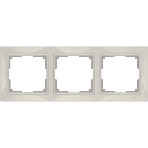 Рамка тройная Werkel Basic слоновая кость