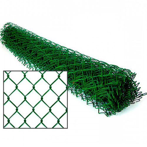 Сетка рабица 2.0*10 ПВХ (ячейка 50) зеленая