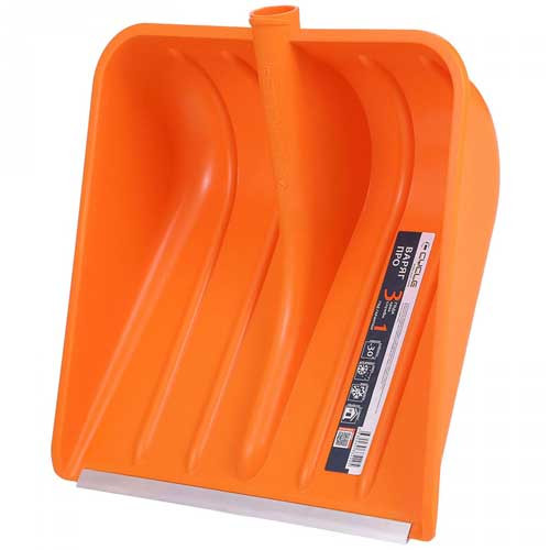 Ковш лопаты снеговой Варяг про 400*400*120/5 мм (32 мм) с планкой