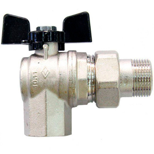 Кран угловой Millennium с американкой 3/4 бабочка