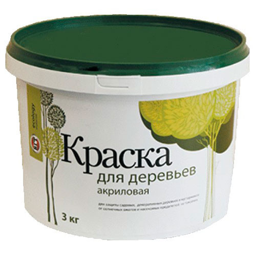 Краска садовая для деревьев 3 кг ВД-АК-1180 (ВГТ)