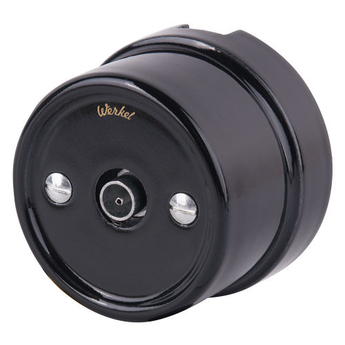 Розетка TV Werkel Ретро черная