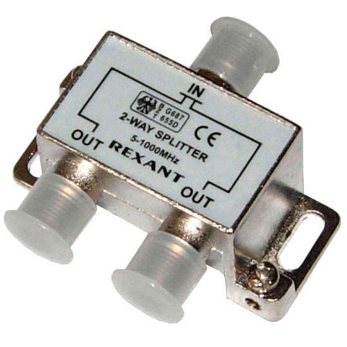 Делитель ТВ краб х2 под F разъем 5-1000 МГц Rexant