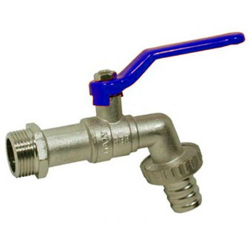 Кран шаровой с носиком 3/4 синяя ручка Millennium