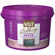 Декоративная штукатурка VGT Gallery Мираж серебристо-белая 1 кг