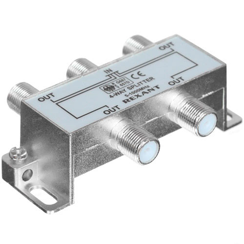 Делитель ТВ краб х4 под F разъем 5-1000 МГц Rexant