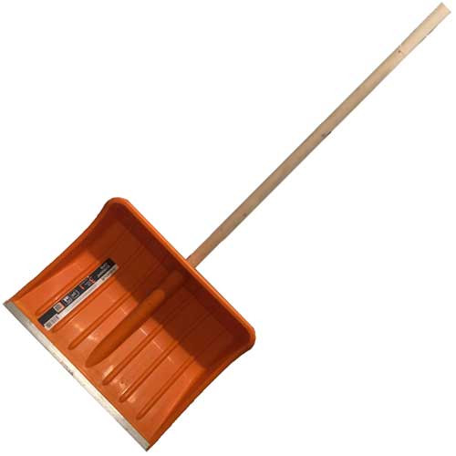 Лопата снеговая Викинг про 500*390*80/5 мм с планкой с дер/ч