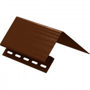 Околооконная планка для сайдинга коричневая 3050 мм. Ю-Пласт