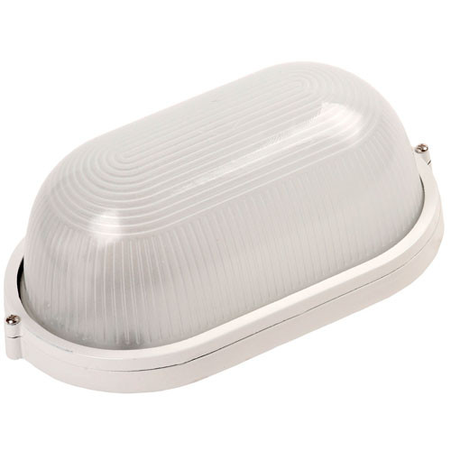 Светильник НПП-60W термостойкий овальный без решетки IP54 белый