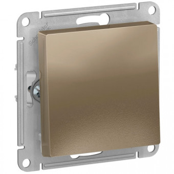 Выключатель одноклавишный СП Schneider Electric AtlasDesign шампань