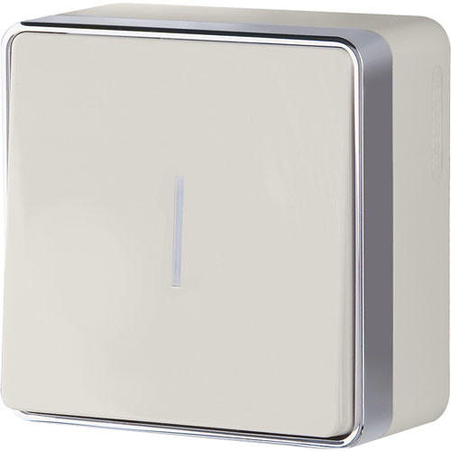 Выключатель одноклавишный с подсветкой ОП Werkel Gallant слоновая кость