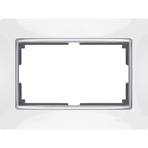Рамка для двойной розетки Werkel Snabb белая