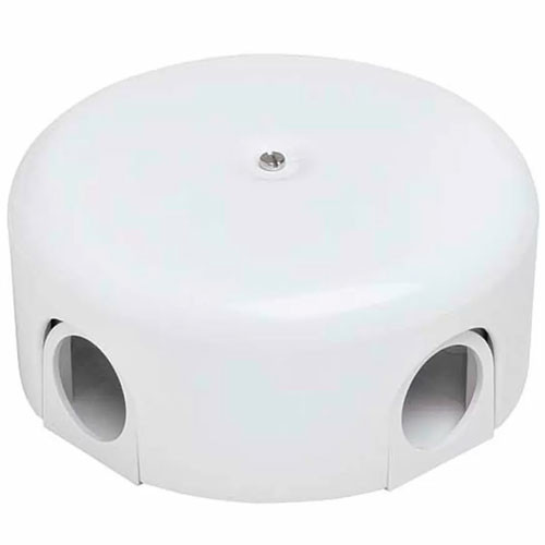 Коробка распределительная ретро d78мм. ЛИЗЕТТА  ABS-пластик белая Bironi