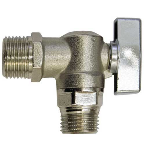 Кран угловой 1/2-3/4 штуцер-штуцер (Millennium)