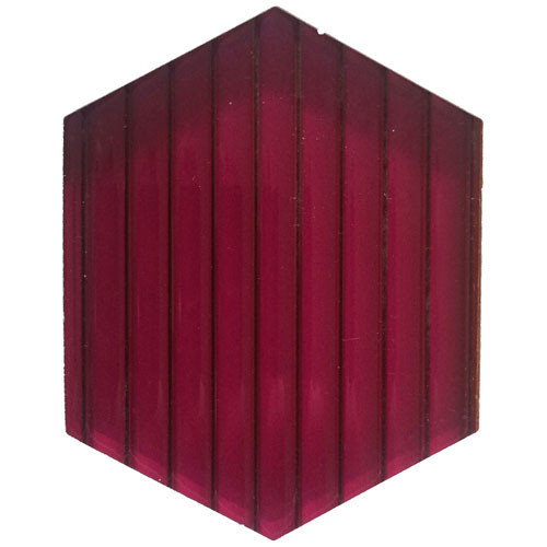 Сотовый поликарбонат  10 мм цвет гранатовый 6 м