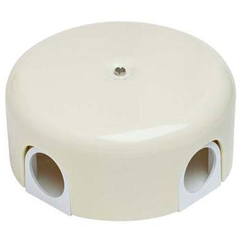 Коробка распределительная ретро d78 мм. ЛИЗЕТТА  ABS-пластик слоновая кость Bironi