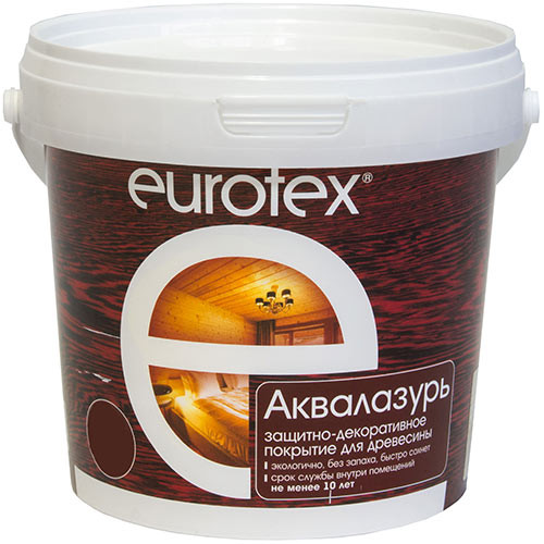 Аквалазурь для дерева Евротекс Бесцветный 9 кг