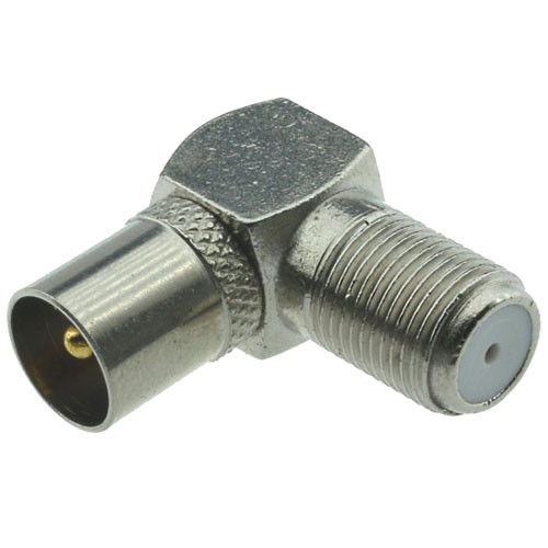 Переходник антенный гнездо F-штекер TV угловой блист. Rexant