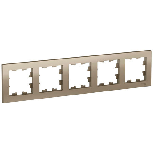 Рамка пятиместная Schneider Electric AtlasDesign шампань