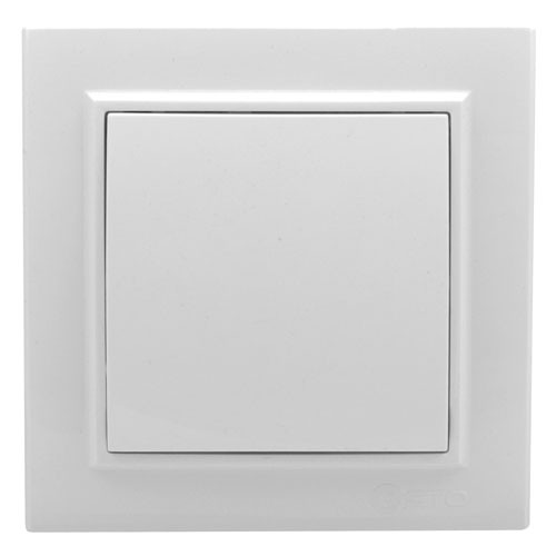 Выключатель одноклавишный СП белый (EKF Минск)