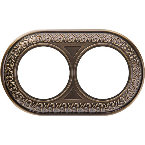 Рамка двойная Antik Runda Ретро бронза