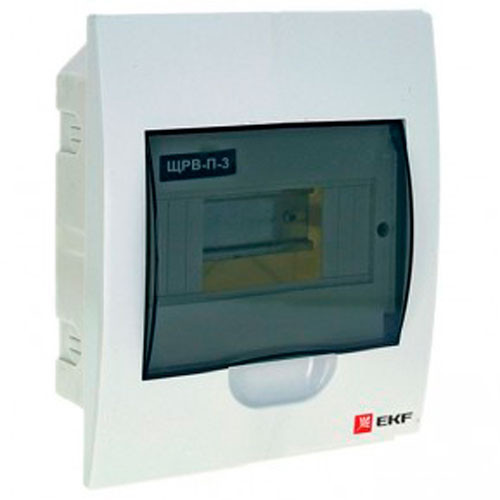 Щит распределительный встраиваемый ЩРВП-8 IP40 пластиковый (EKF)