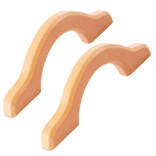 Дверная ручка липовая в парную Скоба (комплект 2 шт.)