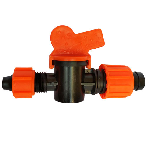 Кран стартовый с поджимом  для капельной ленты