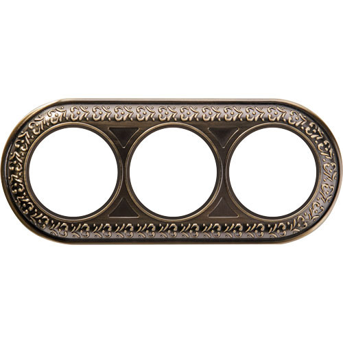 Рамка тройная Antik Runda Ретро бронза