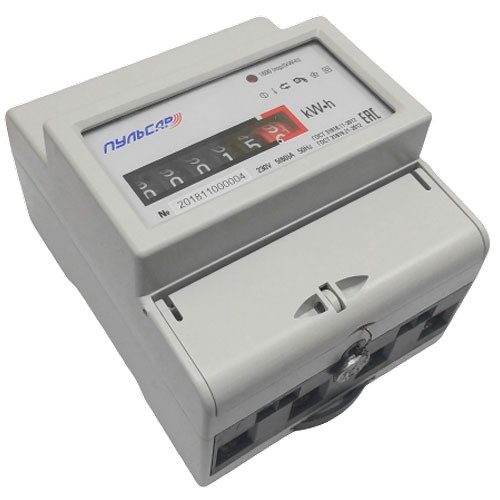 Счетчик Электрический однофазный 5-60 А ПУЛЬСАР механический индикатор