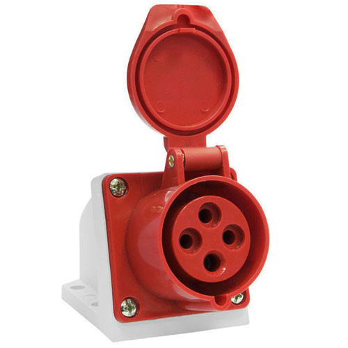 Розетка силовая стационарная  3Р+РЕ 32А 380В