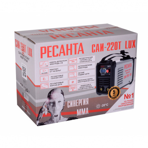Сварочный аппарат инверторный САИ 220Т LUX Ресанта Сварочный аппарат инверторный САИ 220Т LUX Ресанта