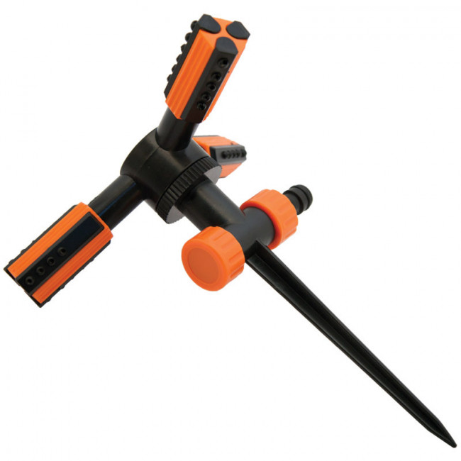 Ороситель для полива 3-х рожковый TRIO на пластик. ножке AP 3008