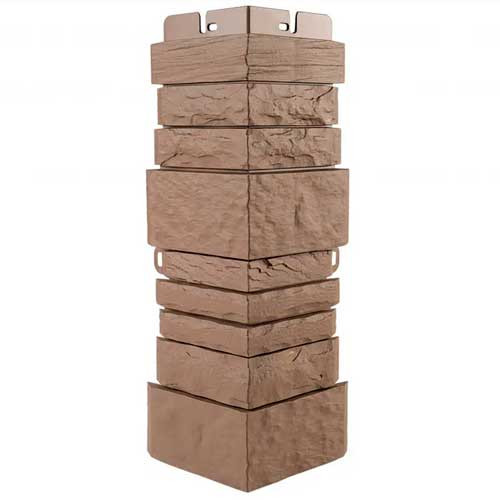 Наружный угол для фасадных панелей ШОТЛАНДИЯ ЭКО цвет терракотовый Альта-Профиль Наружный угол для фасадных панелей ШОТЛАНДИЯ ЭКО цвет терракотовый Альта-Профиль