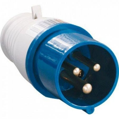 Вилка силовая переносная 2P+PE 32A 220B