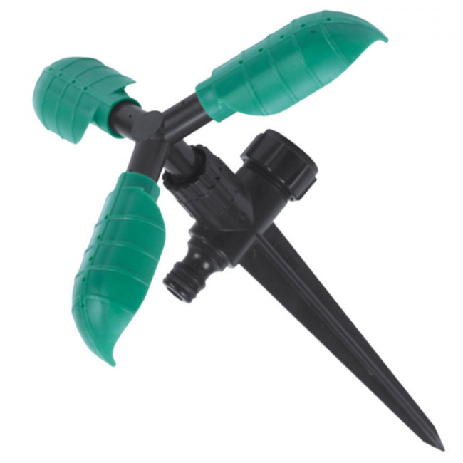 Ороситель для полива 3-х рожковый вращающийся  на  ножке AP 3030