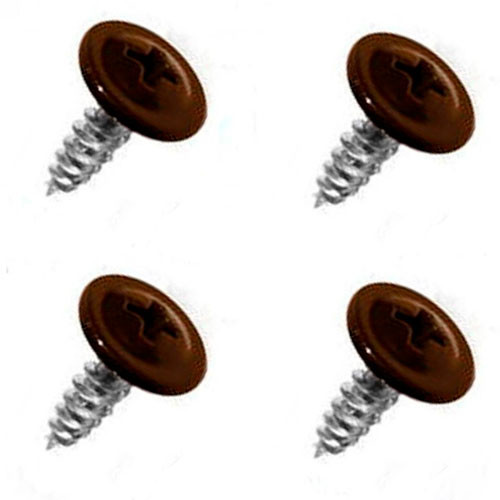 4.2*19 саморез с пресшайбой  острые RAL8017 (250 шт.)