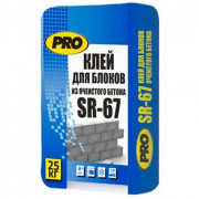 Клей для пено и газо блоков PRO SR-67 (25 кг)