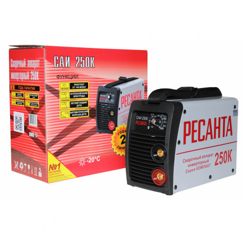 Сварочный аппарат инверторный САИ 250К (компакт) Ресанта Сварочный аппарат инверторный САИ 250К (компакт) Ресанта