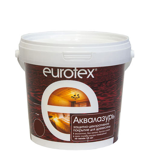 Аквалазурь для дерева Евротекс Канадский орех 0,9 кг