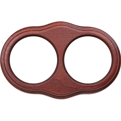 Рамка двойная Werkel Legend Wave Ретро итальянский орех