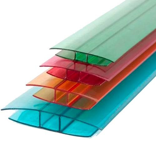 Профиль соединительный для поликарбоната 8-10 мм Оранжевый 6м