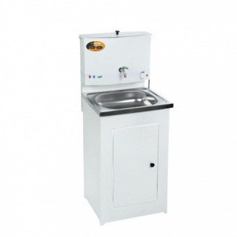 Умывальник дачный КОМФОРТ,с погревом пластикова мойка,цвет белый