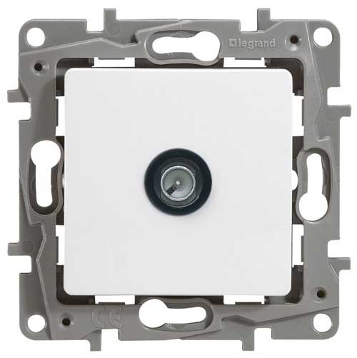 Розетка TV СП Legrand Etika белый